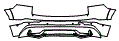 Rear Bumper Kit pattern for the 2026 Volvo XC60