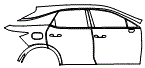 Door and Rear Fender Kit pattern for the 2026 Lexus RX