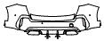 Rear Bumper Kit pattern for the 2027 BMW X1