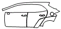 Door and Rear Fender Kit pattern for the 2026 Toyota GR Corolla