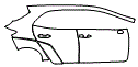 Door and Rear Fender Kit pattern for the 2026 Toyota GR Corolla