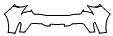 Rear Bumper Kit pattern for the 2026 Toyota GR Corolla