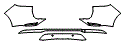 Rear Bumper Kit pattern for the 2025 VinFast VF8