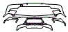 Rear Bumper Kit pattern for the 2027 Chevrolet Corvette