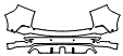 Rear Bumper Kit pattern for the 2024 Ford Edge