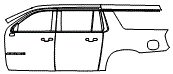 Door and Rear Fender Kit pattern for the 2026 Chevrolet Suburban