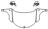 Full Hood, Fender and Mirror Kit pattern for the 2022 BMW iX