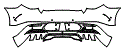 Rear Bumper Kit pattern for the 2026 Mercedes Benz EQE Sedan