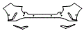 Rear Bumper Kit pattern for the 2026 Lexus RX