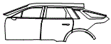 Door and Rear Fender Kit pattern for the 2027 Cadillac Lyriq