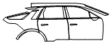 Door and Rear Fender Kit pattern for the 2027 Cadillac Lyriq