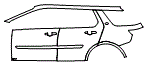 Door and Rear Fender Kit pattern for the 2026 Land Rover Discovery Sport