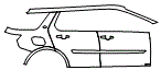 Door and Rear Fender Kit pattern for the 2026 Land Rover Discovery Sport