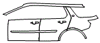 Door and Rear Fender Kit pattern for the 2026 Land Rover Discovery Sport