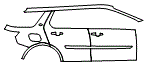 Door and Rear Fender Kit pattern for the 2026 Land Rover Discovery Sport