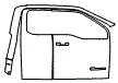 Door and A-Pillar Kit pattern for the 2026 Ford F-250