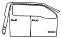 Door and A-Pillar Kit pattern for the 2026 Ford F-250