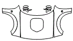 Full Hood, Fender and Mirror Kit pattern for the 2023 Dodge Challenger