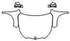 Full Hood, Fender and Mirror Kit pattern for the 2023 BMW X1