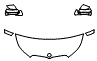 Hood, Fender and Mirror Kit pattern for the 2023 BMW X1