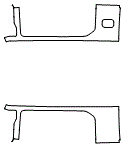 Outer Bed Panel Kit pattern for the 2022 Ford F-350