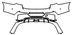 Rear Bumper Kit pattern for the 2026 BMW i7