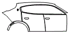 Door and Rear Fender Kit pattern for the 2027 Maserati Grecale