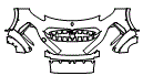 Bumper Kit pattern for the 2023 Maserati Grecale