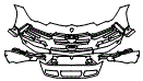Bumper Kit pattern for the 2023 Lamborghini Urus