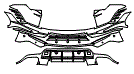 Rear Bumper Kit pattern for the 2023 Lamborghini Urus
