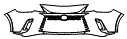 Bumper Kit pattern for the 2026 Lexus RX