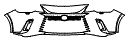 Bumper Kit pattern for the 2026 Lexus RX