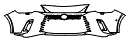 Bumper Kit pattern for the 2026 Lexus RX