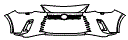 Bumper Kit pattern for the 2026 Lexus RX