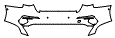 Rear Bumper Kit pattern for the 2021 Audi A3