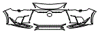 Bumper Kit pattern for the 2026 Lexus RX