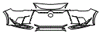 Bumper Kit pattern for the 2026 Lexus RX