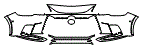 Bumper Kit pattern for the 2026 Lexus RX