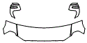 Hood, Fender and Mirror Kit pattern for the 2026 RAM 2500