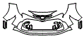 Bumper Kit pattern for the 2023 Toyota GR Corolla