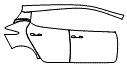 Door and Rear Fender Kit pattern for the 2018 Nissan LEAF
