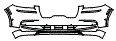 Bumper Kit pattern for the 2023 Lincoln Aviator