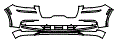 Bumper Kit pattern for the 2023 Lincoln Aviator