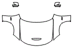 Full Hood, Fender and Mirror Kit pattern for the 2023 Dodge Charger