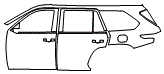 Door and Rear Fender Kit pattern for the 2026 Toyota Sequoia