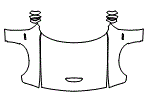 Full Hood, Fender and Mirror Kit pattern for the 2023 Dodge Challenger