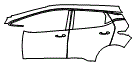Door and Rear Fender Kit pattern for the 2023 Chevrolet Bolt EV