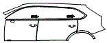 Door and Rear Fender Kit pattern for the 2023 Bentley Bentayga EWB
