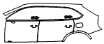Door and Rear Fender Kit pattern for the 2023 Bentley Bentayga