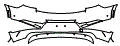 Rear Bumper Kit pattern for the 2025 Polestar Polestar 2